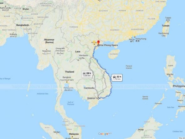 Ho Chi Minh to Hai Phong for Halong bay tours