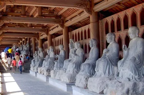 Arhat statues Bai Dinh pagoda Ninh Binh
