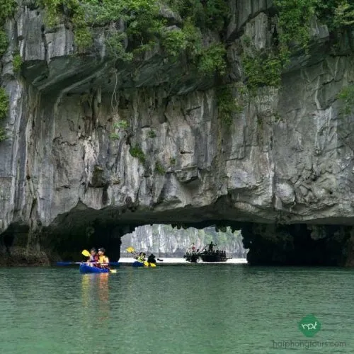 Inside Luon cave