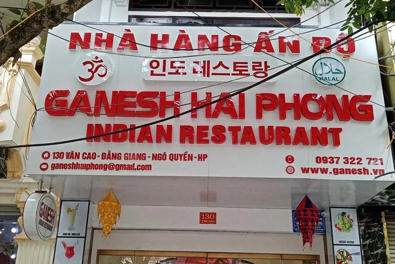 Ganesh Indian Restaurant Hai Phong