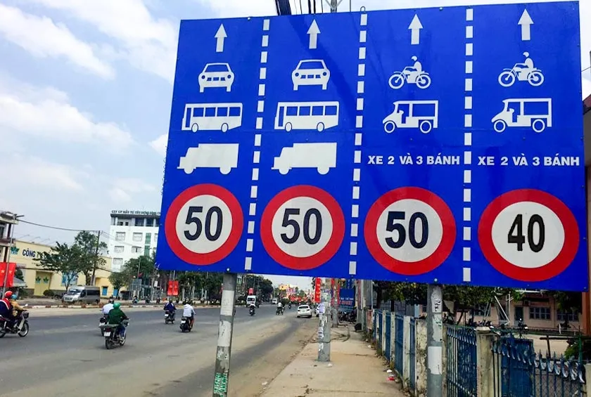 Speed ​​limit signs only apply to motorcycles