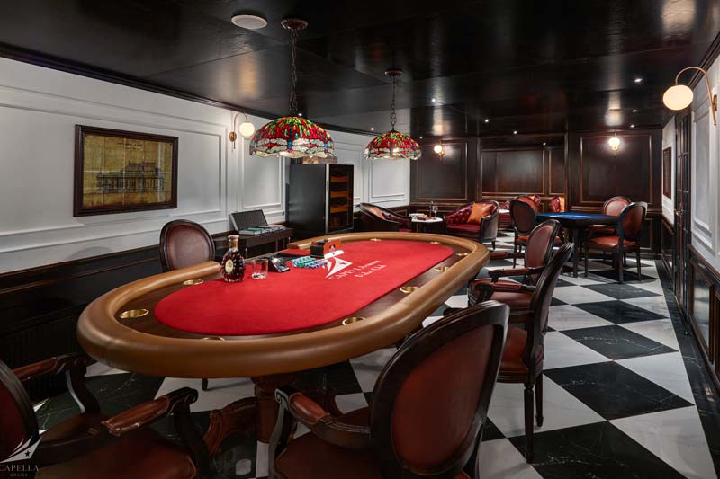 Poker room Halong Capella cruise