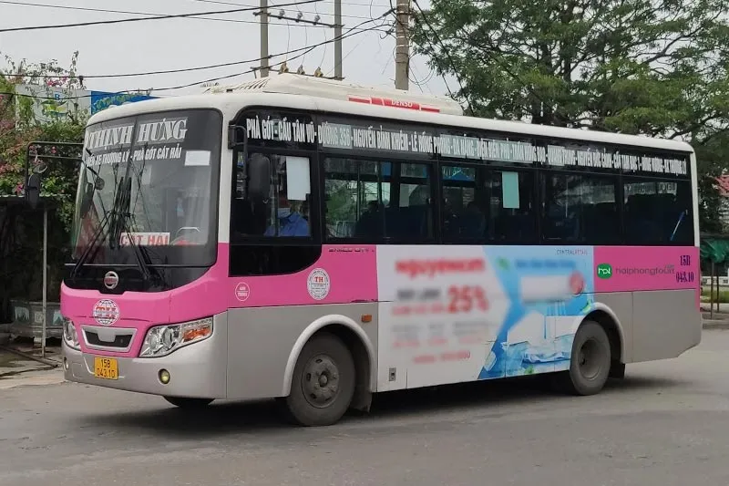 Xe bus Thịnh Hưng Hải Phòng bến Gót