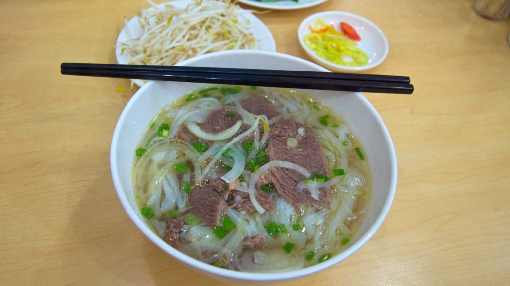 The famous Vietnamese soup Pho in Ho Chi Minh City