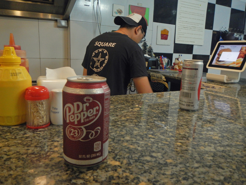 Just one can of Dr. Pepper, in Ho Chi Minh City, Vietnam