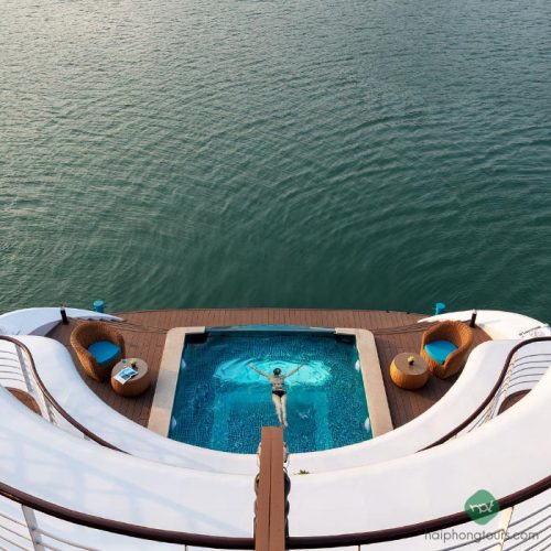 Pool view Capella cruise