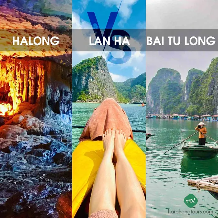 Halong vs Bai Tu Long vs Lan Ha bay