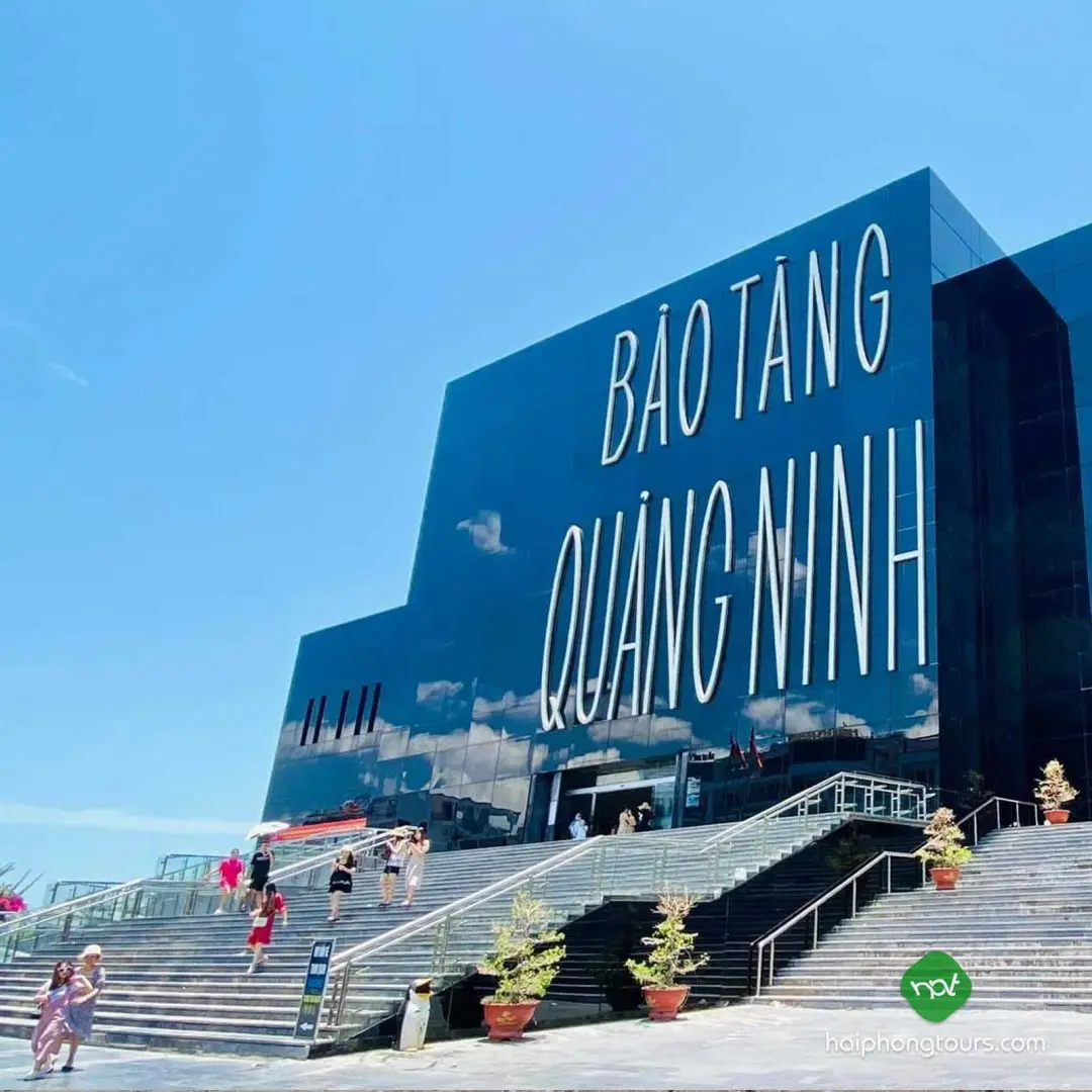 Dark glass exterior of Quang Ninh Museum