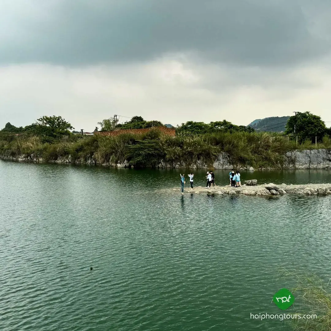 Former quarry lake known as Tuyet Tinh Coc in Hai Phong